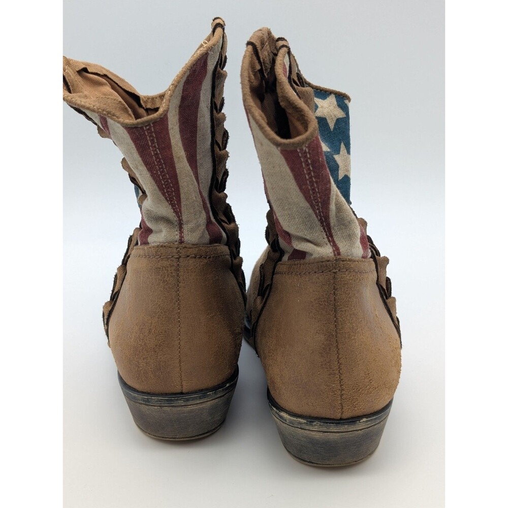 American Rag americana cowboy/cowgirl rodeo bootie sz 6.5 USA patriotic - Picture 9 of 11